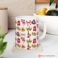 Purim Mug Tote Bag Mishloach Manot Mug 11oz 15oz Hamantaschen Art Jewish Gift by Israeli Artist Ceramic Coffee Mugs Am Yisrael Chai Wine Art