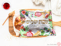 Challah Cover 7 Species of Israel Art hand drawn Jewish Holiday Art Israeli Artist Table Decor Bread covering Kiddush Shabbat Shalom Shabbos