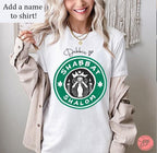 Starbucks Shabbat Shalom Tshirt Unisex graphic israel art jewish, jewish gift Israelite candlesticks  Israeli Coffee Shabbos gifts candles