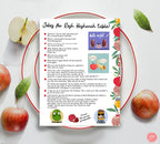 Jokes for Rosh Hashanah Printable Sheet, table decor, Jewish New Year Digital Download, Rosh hashana, kids, Jewish holiday, Shana tova