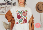 Israel Pomegranate Shirt Jewish TshirtHebrew shirt woman shirt, t-shirt women trendy, Vintage Cotton Rosh Hashanah 1 Unisex Tee fruit shirt