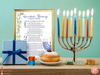 Hanukkah Blessings Printable Sheet | Chanukah Download Brachot | Print and Download | Jewish Holiday Holidays | Gift | Chanukah Printable