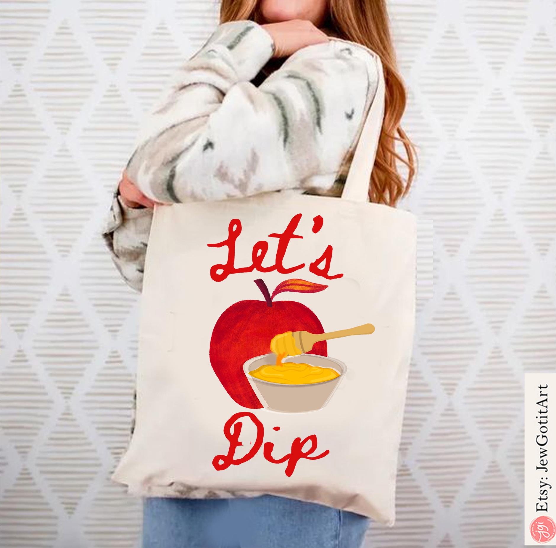 Shana Tova Shirt Let’s Dip Rosh Hashanah Tee Apple Honey Jewish New Year Shirt Hebrew Israel Gift Rosh Hashana Gift Am Yisrael Chai T-Shirt