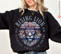 Rising Lion Shirt Israel Lion Am Yisrael Chai T-Shirt Nation Who Rises Like a Lion Jewish Pride Shirt Hebrew Shirt Israel Gift IDF Support