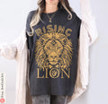 Rising Lion Shirt Israel Lion Am Yisrael Chai T-Shirt Nation Who Rises Like a Lion Jewish Pride Shirt Hebrew Shirt Israel Gift IDF Support