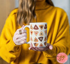 Hamantaschen Purim Cookie Mug Jewish gift Israel art Israeli artist coffee cup coffee mug tea Ceramic 11oz 15oz work gifts Jewish Holiday