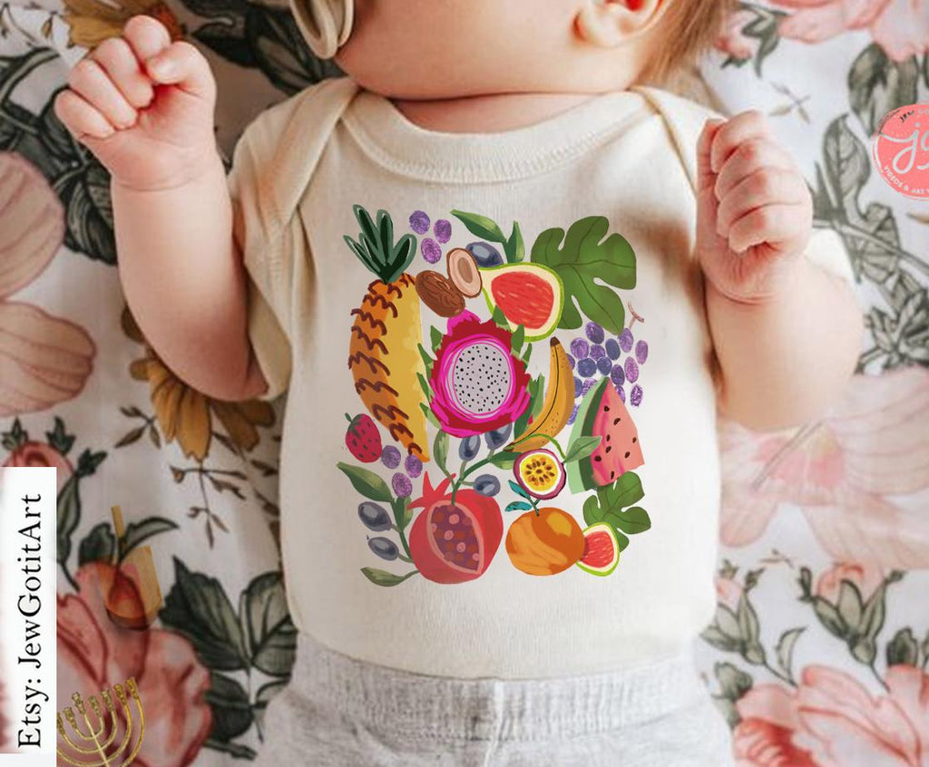 Israel Friuts Tshirt unisex Shirt woman man Sweatshirt kid shirt gifts Israel Art Design Jewish Shirt Hanukkah Israeli Artist Fruit Art