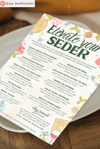 Interactive Passover Seder Question Printable Passover Table Game Engaging Passover Questions Seder Night Passover Printable Activity Gift