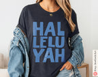 Halleluyah Shirt Am Yisrael Chai T-Shirt Jewish Pride Tee Israel Graphic Hallelujah Art Shirt Hebrew Gift for Israel Supporters Hebrew Shirt