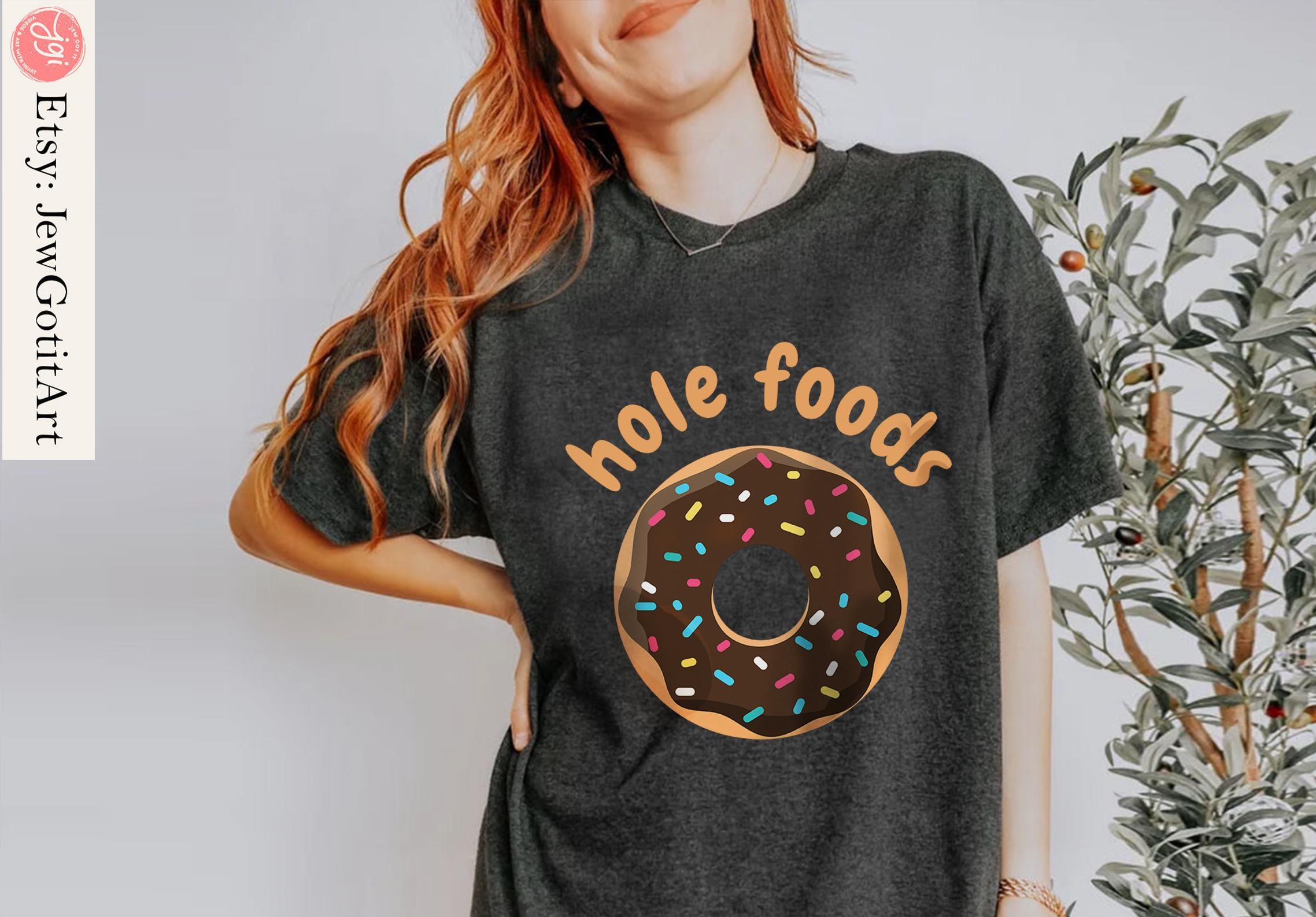 Donut Shirt hole foods Tshirt unisex Pink Donut Shirt woman man shirt jewish gift, Israel Art Jewish Shirt Hanukkah Israeli Artist Holiday