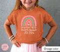Customized Little Girl T Shirt, Rainbow custom personalized Name, kids, Birthday girl gift,  hebrew gift, jewish gift, little girl shirt