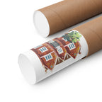 770 Chabad house Art, Drawing, Jewish art, Premium Matte Vertical Posters, Poster, Gift, Eastern Parkway, Hasid, Wall Art, Wall art prints