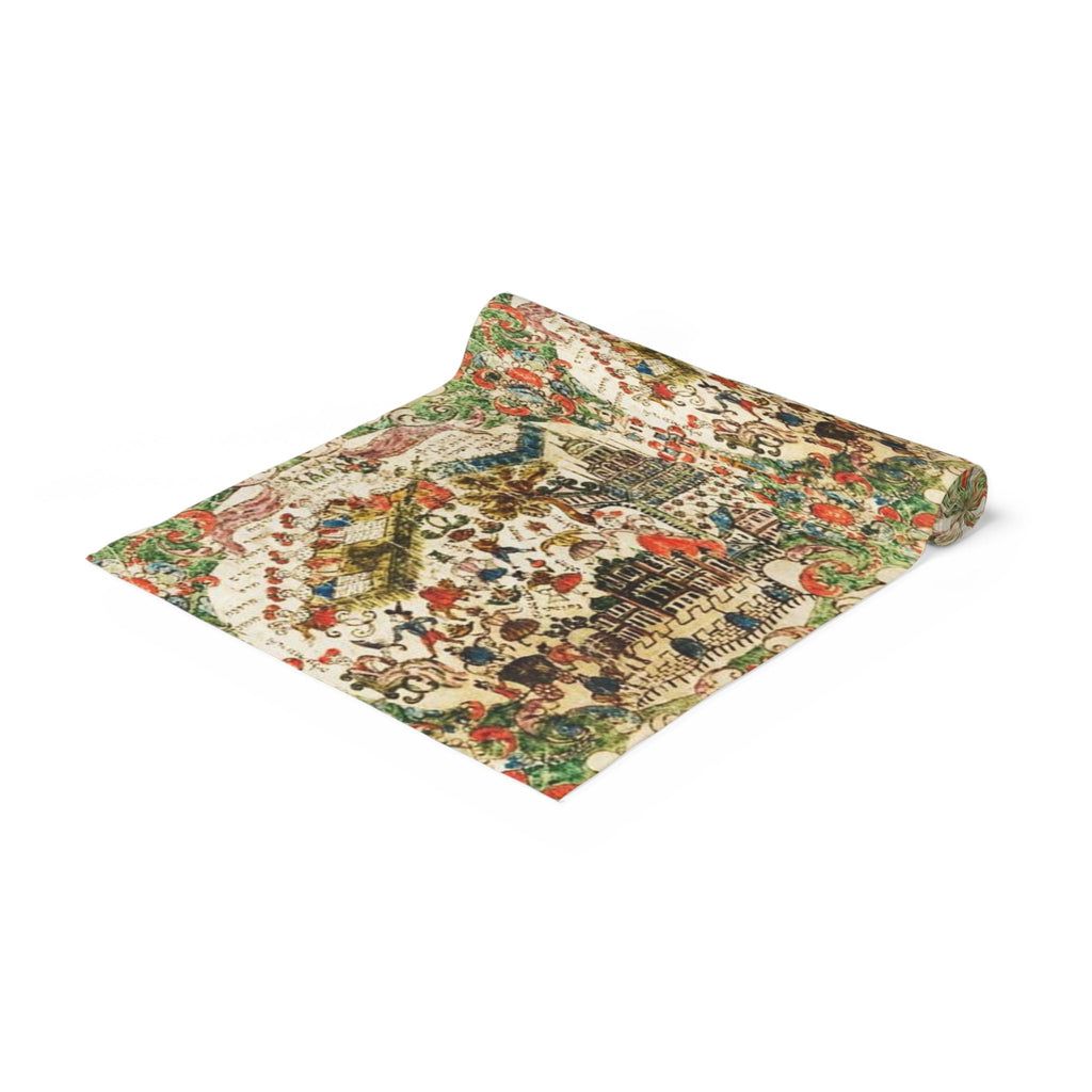 Personalized Purim Table Runner Decoration Jewish gifts Israel Mishloach Manot gift Holiday Israeli Artist Decor Art customized Costume