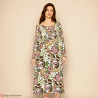 7 Species of Israel Print Dress: Rosh Hashanah Jewish Holiday Outfit