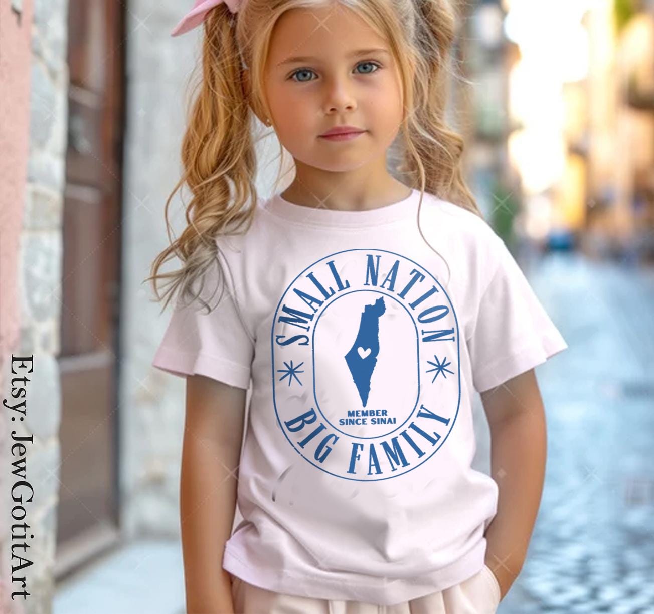 Israel Nation Shirt Small Nation Big Family gifts Adult Tshirt Onesie jewish gift rosh hashana toddler Israeli Artist Jewish Am Yisrael Chai