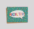 4 MAZEL TOV Greeting Cards Bundle of 4 | Congrats card | Jewish, Hebrew, mazel tov designs, Jewish Art, Bar Bat Mitzvah, Wedding
