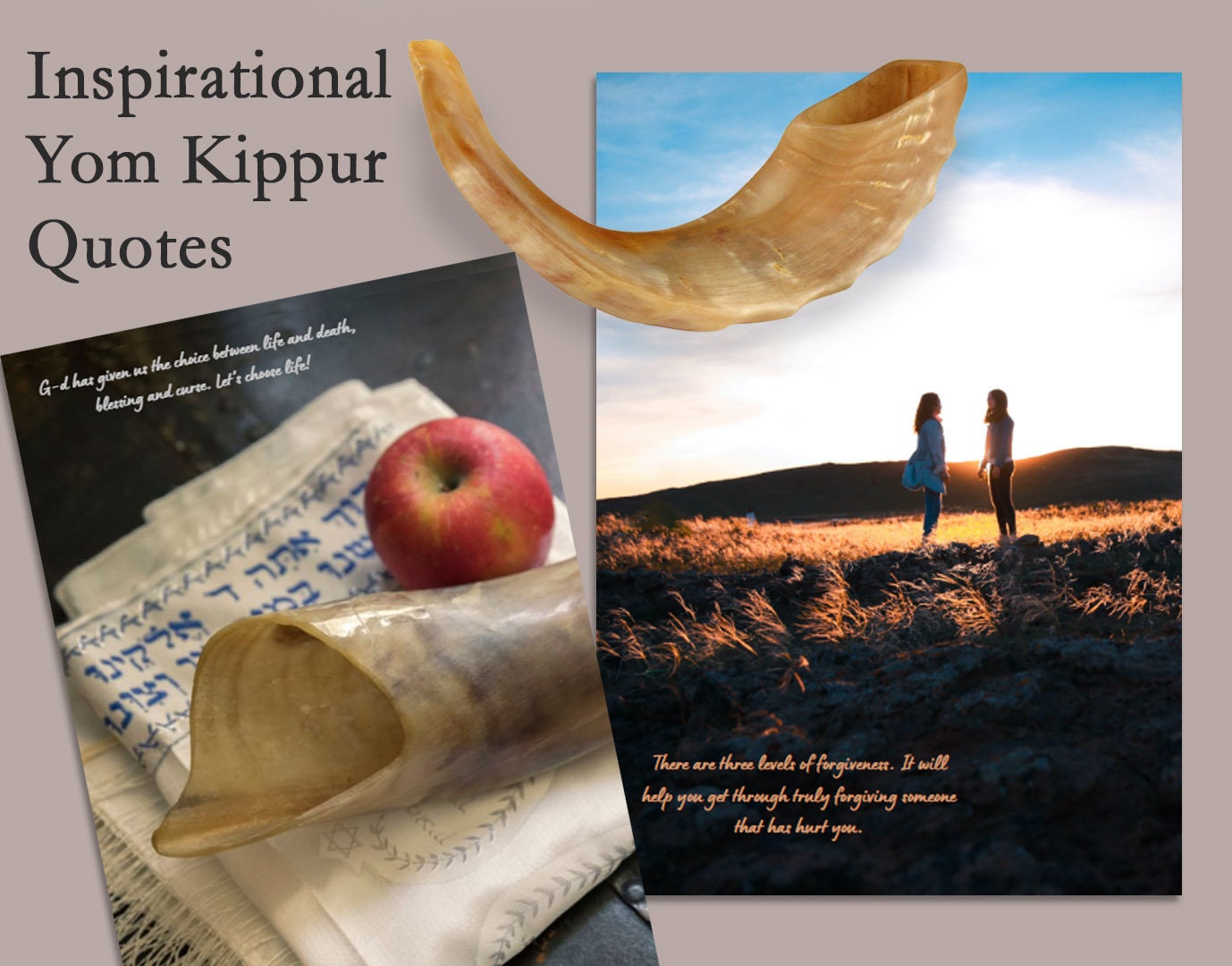 Hardcover Yom Kippur Book Spiritual Prep and Cookbook Recipes for pre post Fast, blessings, shana tova, jewish holiday, decorations, gift