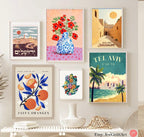 Jerusalem Israel Wall Art Old City Print Framed Poster Jewish Gift Am Yisrael Chai Judaica Art Jewish Decor Israel Art Israeli Artist Prints