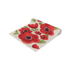 Personalized Passover Kalanit Table Runner Jewish Art Israel Gift Red Poppy Seder Flower Decoration Customized Pesach Decor Israeli Artist