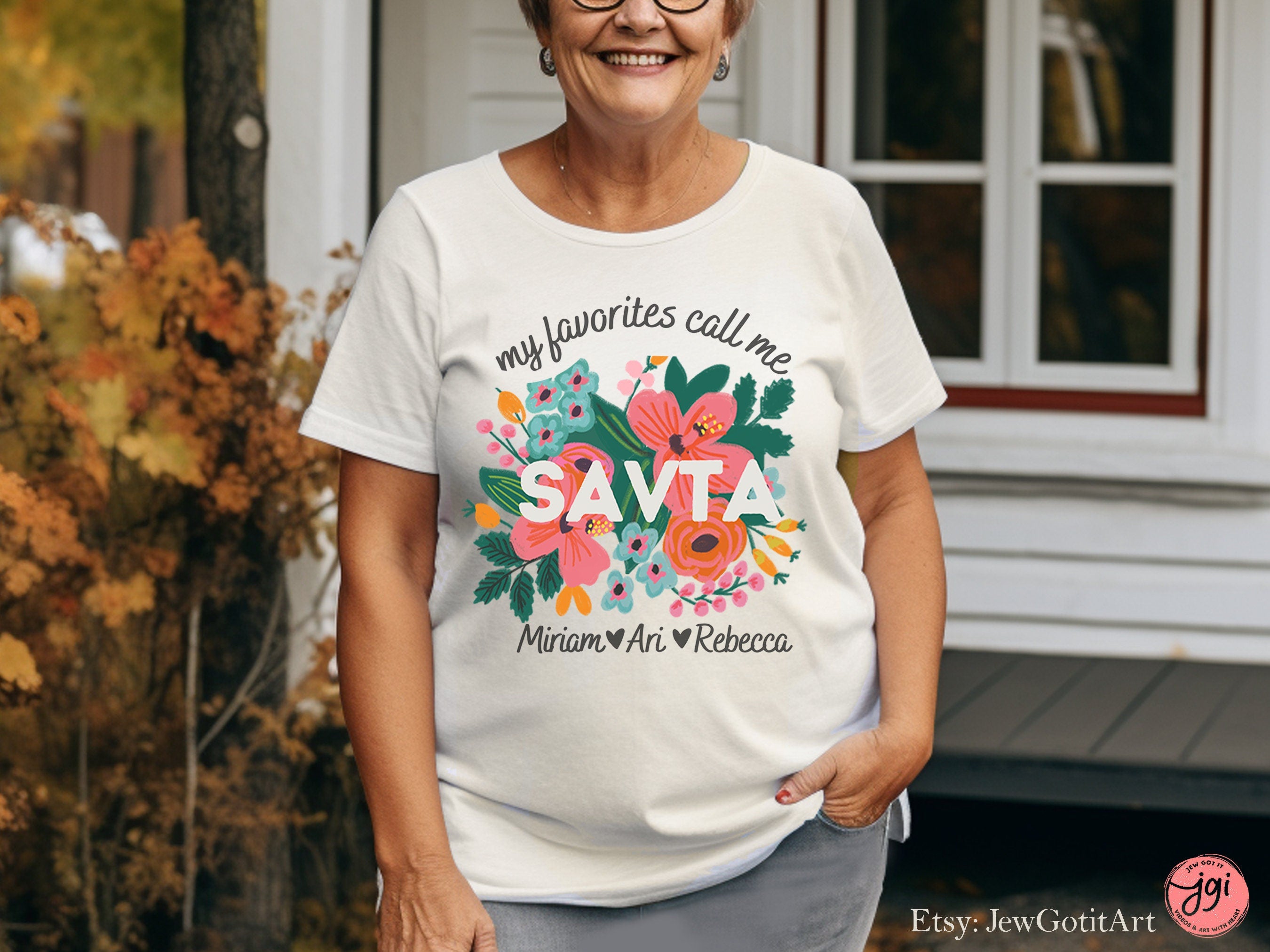 Personalized Imma Mothers Day Shirt TShirt Flower shirt israel art jewish gift Israeli Am Yisrael Chai Mom Mother Gift Customized gifts