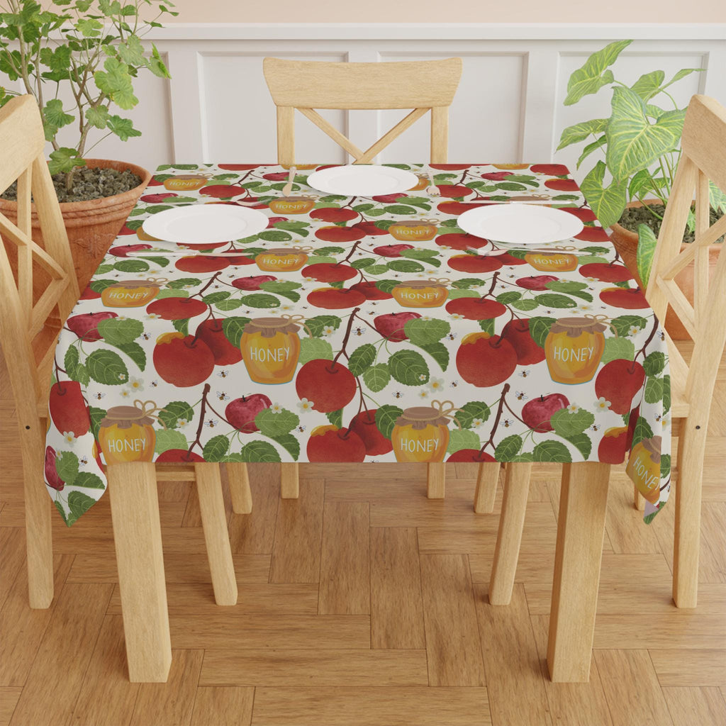Figs Tablecloth Indoor Outdoor Cotton 7 Fruits Israel Israeli Artist Home Decor Shabbat Fruit art Hanukkah Gifts Pomegranate tablecloths