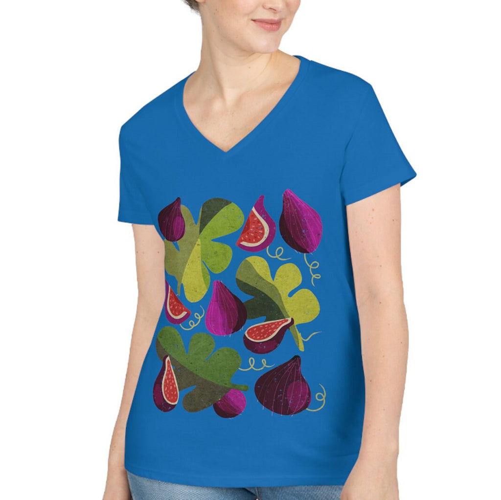 Any Design on Women's V-Neck Shirt, Unisex Jersey Short Sleeve V-Neck Tee, Hanukkah hanukkah gifts tshirt graphic tee Israel art, Am Yisrael