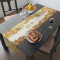 Personalized Rosh Hashanah Table Runner Jewish Art Israel Gift Rosh Hashana table Decoration Customized Holiday Decor Gold Jewish gifts