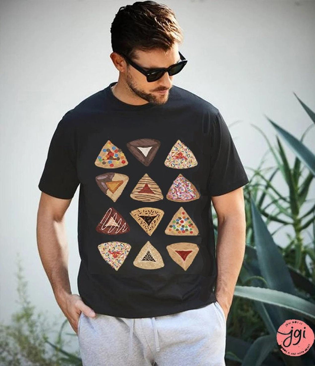 Purim Hamantaschen Shirt Sweatshirt T-Shirt Sweater Purim Costume Gift Israeli Artist Jewish Holiday Kid Tshirt  Purim Gift Idea Man Shirt