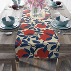 Personalized Shabbat Shalom Table Runner, Jewish gift shabbos, Pomegranate, fruit flowers, jewish gift israel art, customized gifts שבת שלום