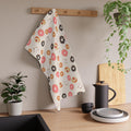 Hanukkah Donut Art Kitchen Towel: Jewish Holiday Table Decor