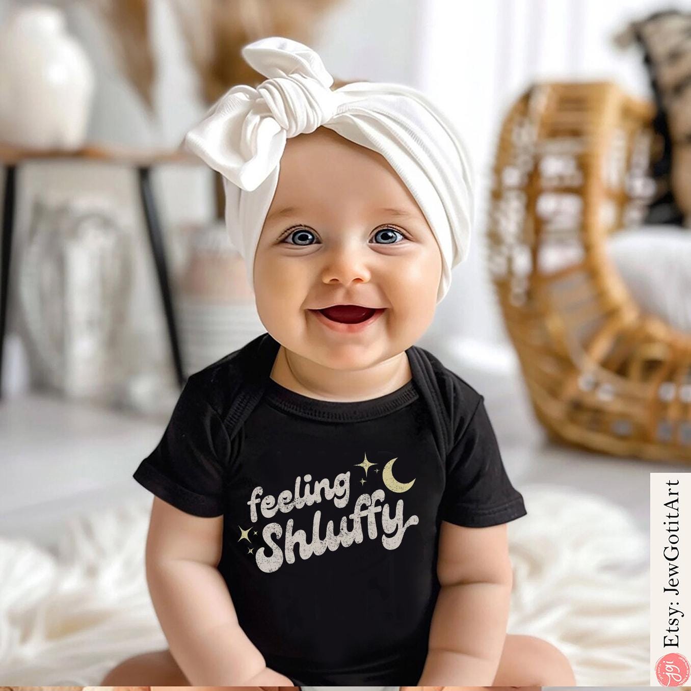 Feeling Shluffy Shirt Jewish Graphic Tee Israel Pride T-Shirt Am Yisrael Chai Pajama Sleep Shirt Jewish Gift Boho Women’s Top PJ Shirt