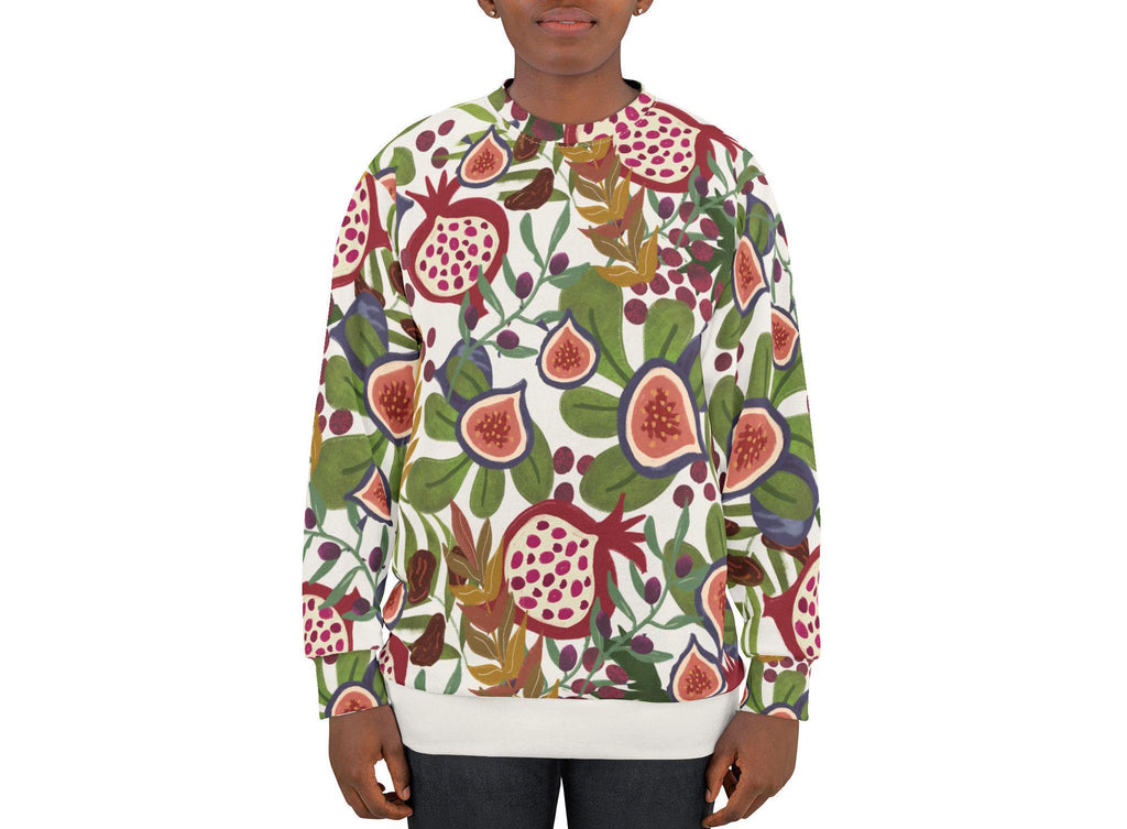 7 Species of Israel Sweatshirt or T-Shirt Am Yisrael Chai Graphic AOP Jewish Holiday Gift Israeli Artist Design Fruit Shirt Jewish Holiday