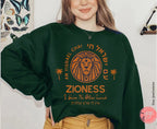 Zioness Am Yisrael Chai Sweater Lion Zion Sweatshirt graphic israel art jewish gift Israeli Pride Proud Jew I have no other Country Israeli