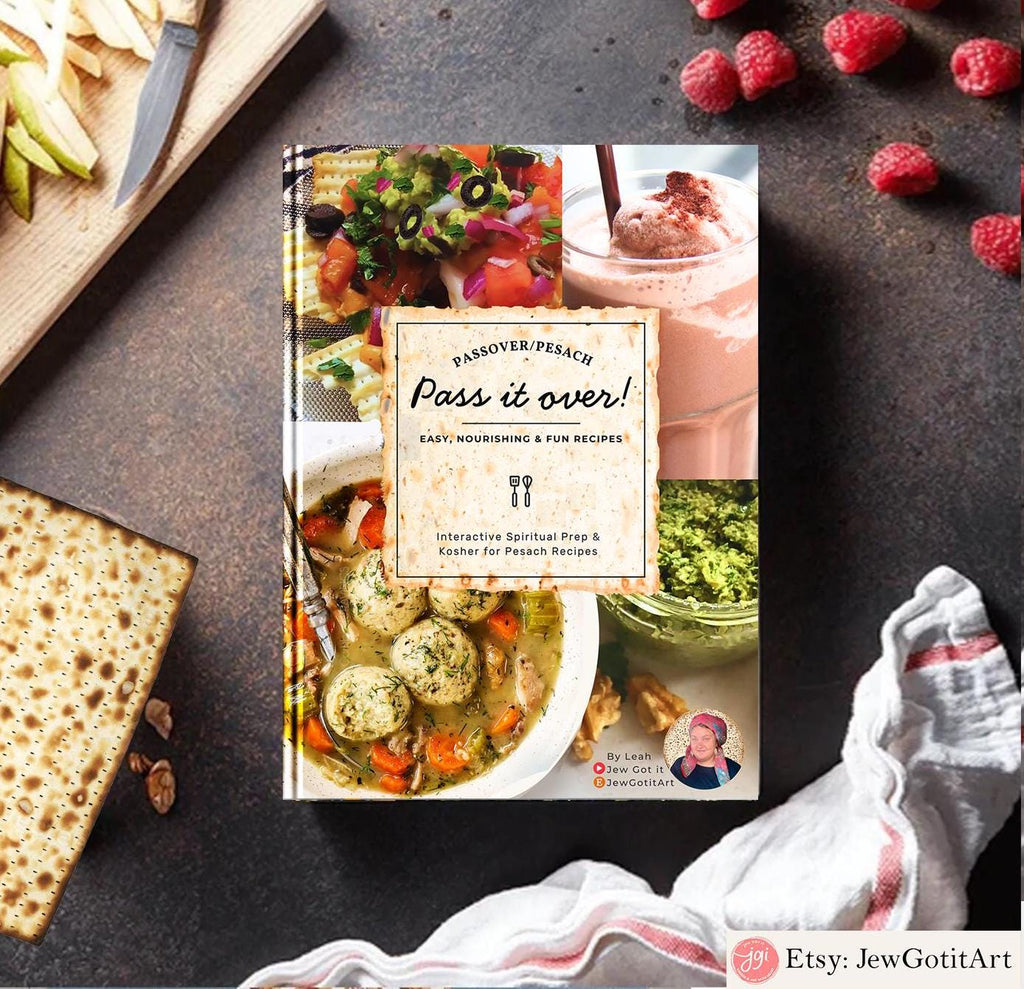 Passover Cookbook Digital Download Kosher for Pesach Recipes Jewish Holiday Blessings Passover Printable Food Jokes Kosher Recipes Pesach