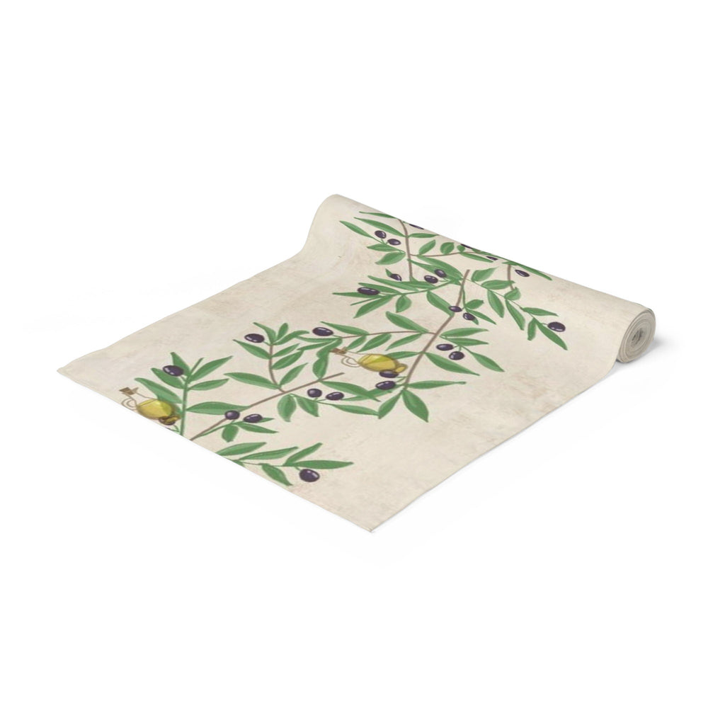 Hanukkah Custom Table Runner Add name Jewish gift chanukah Israel olive branch oil am yisrael chai jewish israel art personalized customized