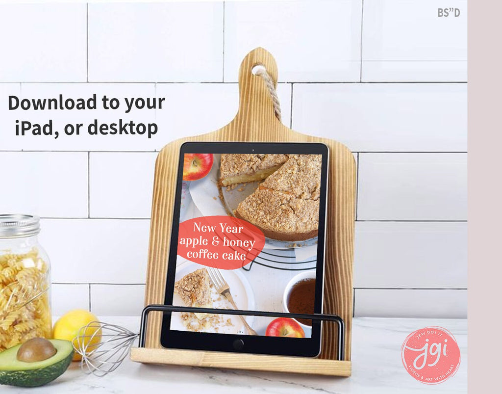 Rosh Hashanah Cookbook Download Recipes, blessings, Spiritual Preparation, Ebook, shana tova, Printable, Jewish New Year, Digital, simanim