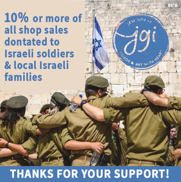 Fruits & Produce of Israel Tote Bag - 7 Species Cotton Shopping Bag, Everyday Jewish Gift for Her with Pomegranate Design Israeli Artist