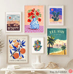 Jerusalem Wall Art Vintage Inspired Poster Print Hebrew Jewish Art Israel Art Jewish Gift Kotel Western Wall AM Yisrael Chai Israeli Artist