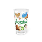 Passover Pint Glass 16oz Kids Gift Adult Jewish Holiday Drinkware Seder Table Decor Pesach Beer Mug Matzah Judaica Kitchen Gift Israel Art