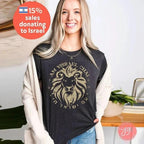 Am Yisrael Chai Hoodie Sweatshirt Lion of Zion shirt graphic tee Judah Lion shirt, israel art jewish gift Israelite Israeli Pride Proud Jew