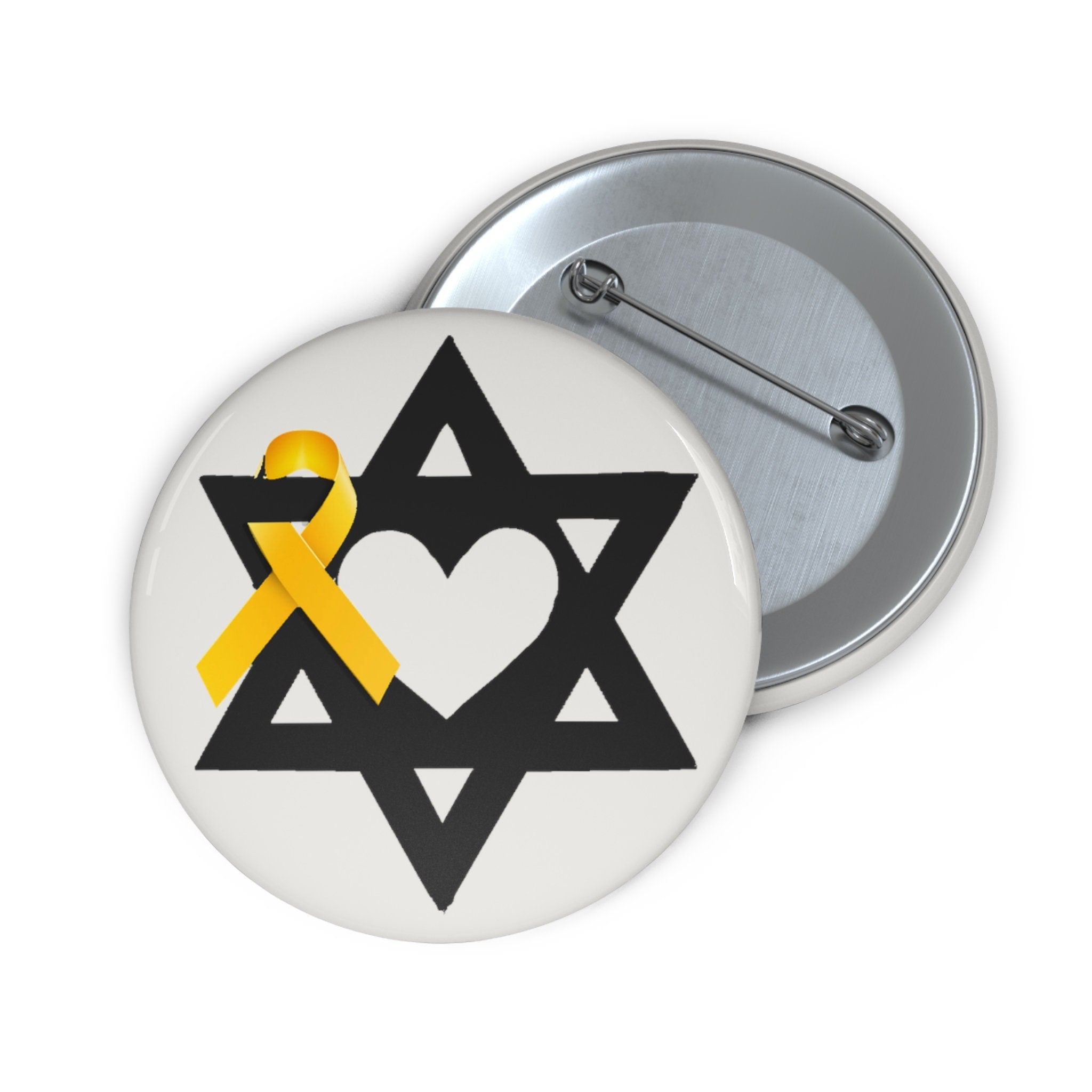 Yellow Ribbon Pin Set: Star of David, Let My People Go