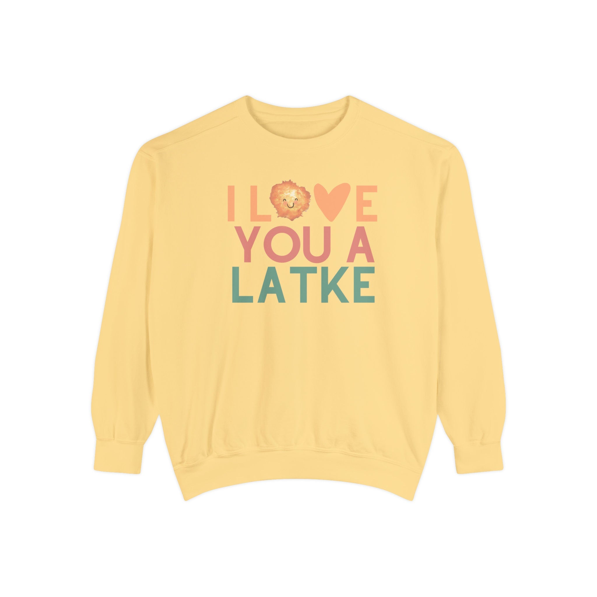 Hanukkah Sweater, I love you a latke, personalized gift, custom gift, Jewish Holiday, gift, Unisex Sweatshirt, jewish art, sweatshirt