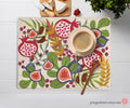7 Species of Israel Placemat Set Holiday Decor Israeli Artist Passover Seder Table Pesach Fruit Jewish Israel Art Jewgotitart Pomegranate
