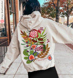 Fruits & Produce of Israel Hoodie Sweatshirt 7 species Israel woman kid jewish gift Israel Fruit Food Shirt, Gift for her Israeli Artist