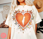 Am Yisrael Chai Heart Art Shirt - Jewish Pride Apparel