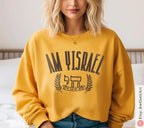 Am Yisrael Chai Sweatshirt Israel Sweater Design Unisex Israeli Artist Israel Art Jewish Holiday Rosh Hashanah Support Israel Jewish Gift