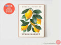 Etrog Market Sukkot Wall Art Print Am Yisrael Chai jewish gift Israeli Artist Rosh Hashanah Feast of Tabernacle Gift Jewish Gifts Art Poster