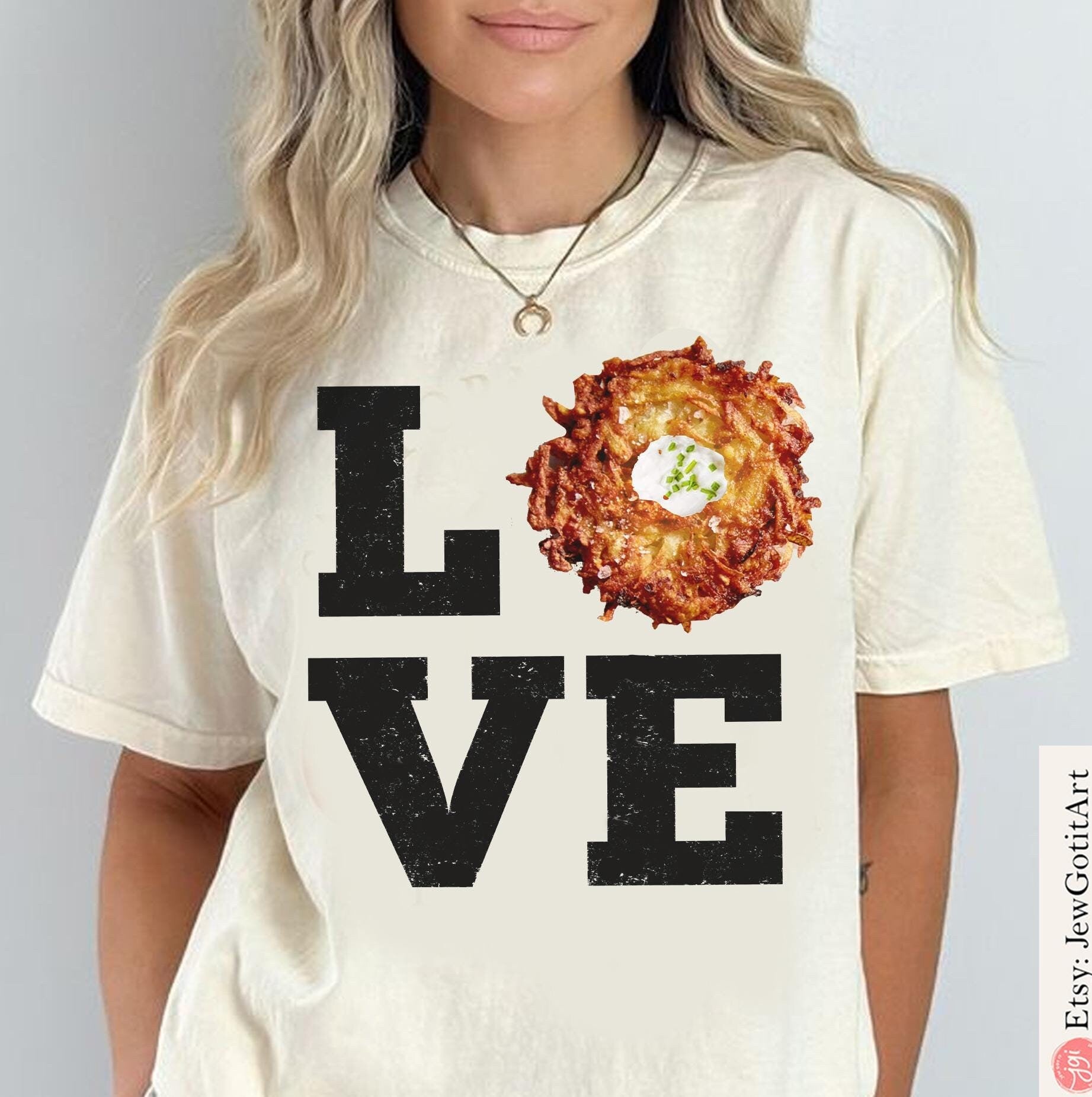 Love Latkes Hanukkah Tshirt unisex Shirt woman, man shirt, jewish gifts Israel Art Design Jewish Shirt Chanukah Israeli Artist Holiday Latke