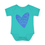 Israel Love Heart Baby Onesie Infant Baby Rib Bodysuit, my heart is with Israel, i stand with Israel, baby gift, jewish gift, israel pride
