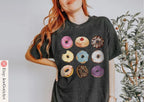 Hanukkah Donut Tshirt unisex Jelly Donuts Art Dessert Shirt woman man jewish gift Israel Design Jewish Shirt Chanukah Israeli Artist Holiday